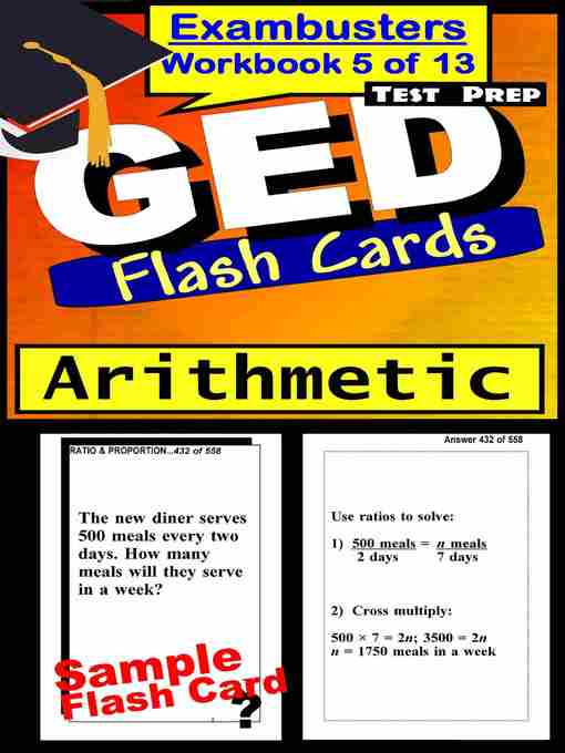 Title details for GED Test Arithmetic—Exambusters Flashcards—Workbook 5 of 13 by GED Exambusters - Available